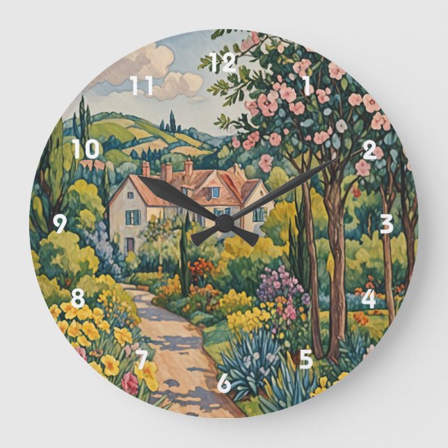 Relógio Grande Countryside Haven (Frente)