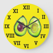 Cozinha Avocado Comida de Aquarelas Saudáveis Vege