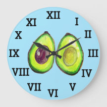 Cozinha Avocado Comida de Aquarelas Saudáveis Vege