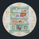 Relógio Grande Cozinha cozinhar Personalizar Russo<br><div class="desc">Isto canta "lar doce lar" — e sentimentos de calor e conforto. Ideal para um país, casa de fazenda, cozinha ou moradora da cidade que quer mudar de ritmo. Presente para a mãe, a avó, o pai, o avô, os avós, os pais para o seu aniversário, aniversário, Natal ou reforma....</div>