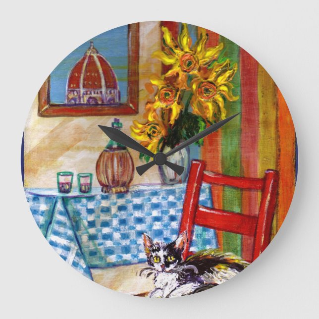 RELÓGIO GRANDE COZINHA ITALIANA EM FLORENÇA (Frente)