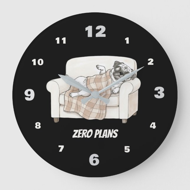 Relógio Grande Cozy Paws Collection Black (Frente)