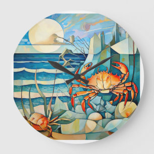 Relógio Grande Crab Serenade