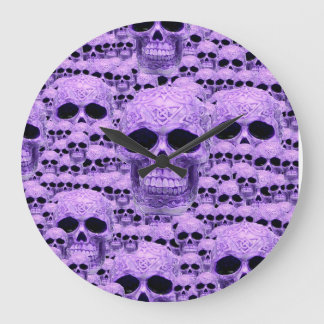 Relógio Grande Crânio celta purplegótico
