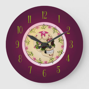 Relógio Grande Crânio do açúcar [Día de Muertos]