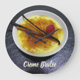 Relógio Grande Creme em ardósia com framboesa e baunilha