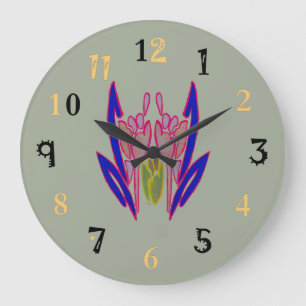 Relógio Grande Crete your own Floral high quality display colors