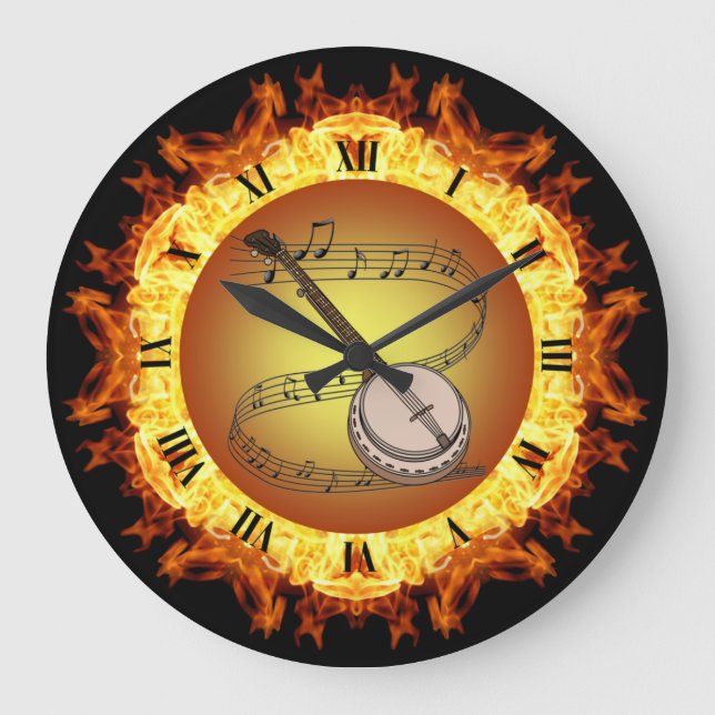 Relógio Grande Criação De Incêndio Do Banjo # 3 ~ Do Crucial ~  (Frente)