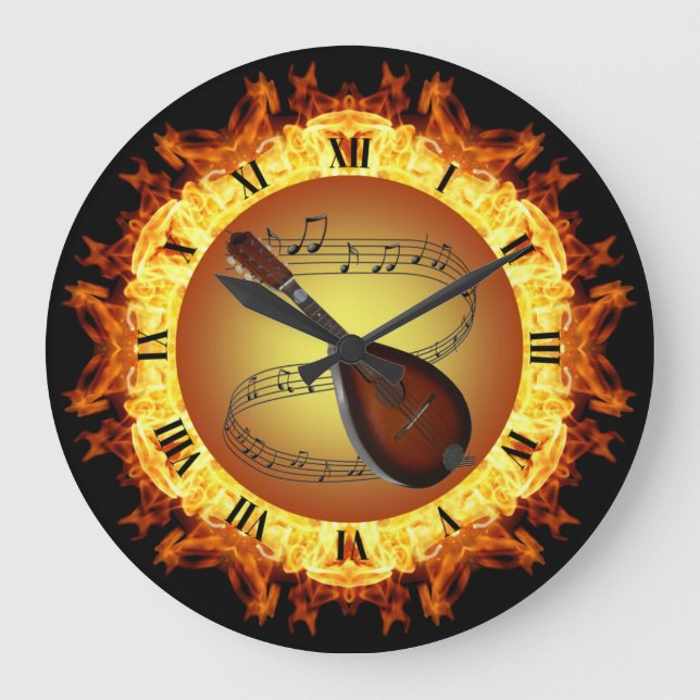 Relógio Grande Criação de Incêndio Mandolin~ #3 ~ Do Crucial ~ (Frente)