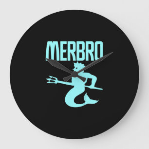 Relógio Grande Crianças - Majestoso Merbro Nadando Design Merman