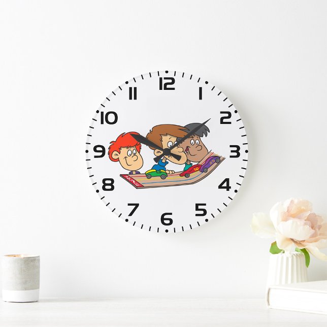 Relógio Grande Crianças Pinewood Derby Car Race (Criador carregado)