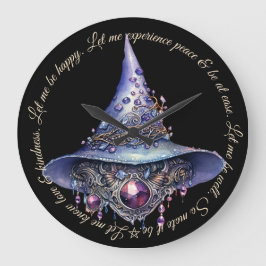 Relógio Grande Crie O Seu Próprio Chapéu De Bruxa Cristal Com Cer