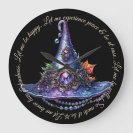 Relógio Grande Crie O Seu Próprio Chapéu De Bruxa De Outono Roxo