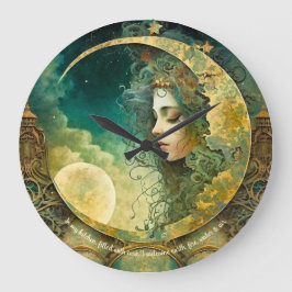 Relógio Grande Crie Seu Próprio Filho da Lua Steampunk Vitoriano