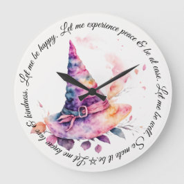 Relógio Grande Crie seu próprio Primavera Arco-Íris de Bruxa que 