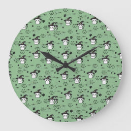 Relógio Grande Cristóvão e Impressões de Vacas no Mar Negro Verde