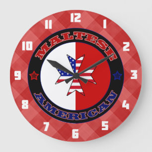 Relógio Grande Cross-Ensign Clock (Bloqueio de Entrada) Americano