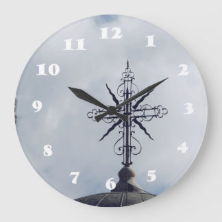 Relógio Grande Cross in the Skies Wall Clock