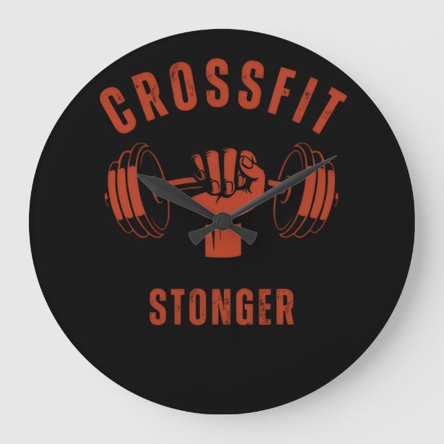 Relógio Grande CrossFit Stronger--Power & Strength Mindset (Frente)