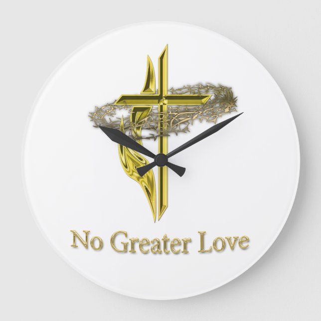 Relógio Grande Cruzamentos cristãos (Frente)