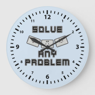 Relógio Grande Ctrl Alt Del