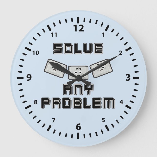 Relógio Grande Ctrl Alt Del (Frente)