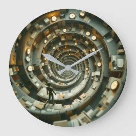 Relógio Grande Cubicle Descent of Deadlines Wall Clock