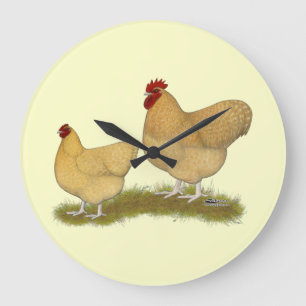 Relógio Grande Cuco do limão de Orpingtons