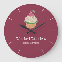 Relógio Grande Cupcake Bakery Pastry Chef