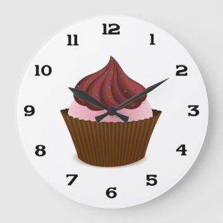 Relógio Grande Cupcake Wall Clock