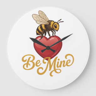 Relógio Grande Cute Be Mine Favo de Mel