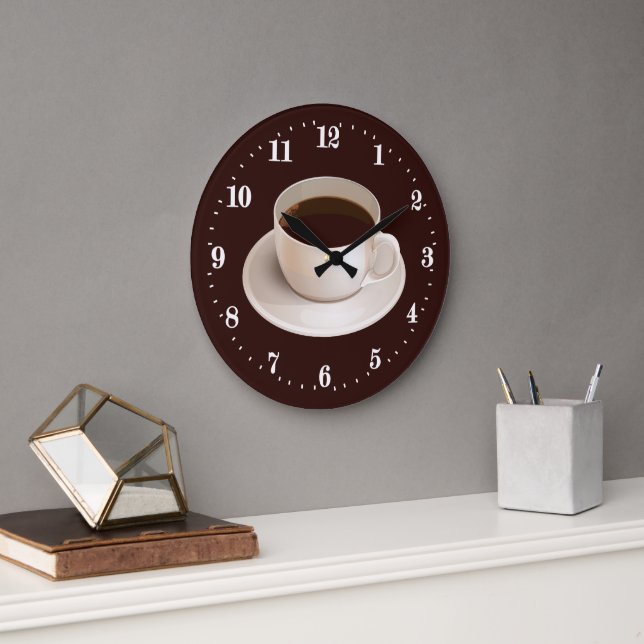 Relógio Grande cute coffee bar decor (Escritório)