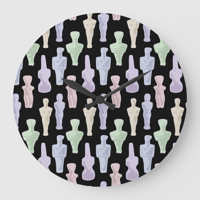 Relógio Grande Cycladic Figurines (Frente)