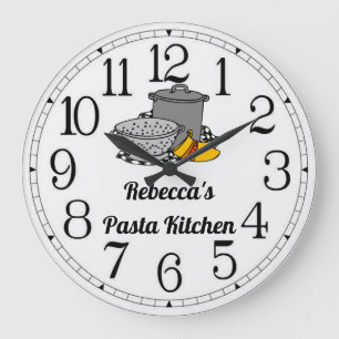 Relógio Grande da Cozinha de Massa da Rebecca