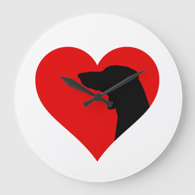 Relógio Grande Dachshund (Frente)