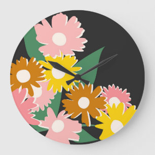 Relógio Grande Daisy Delight