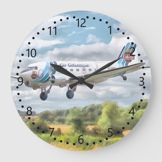 Relógio Grande Dakota "Limpo para aterrar" Número/minuto de disca (Frente)