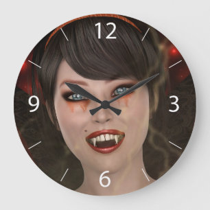 Relógio Grande Dama Vampira