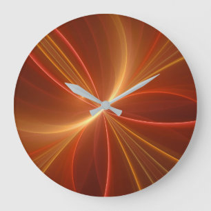 Relógio Grande Dançar Com A Arte Fractal Moderna Abstrato