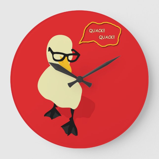 Relógio Grande Dapper Duck (Frente)