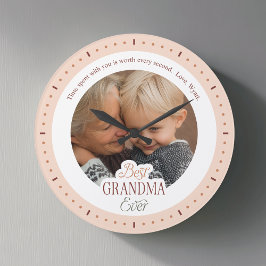 Relógio Grande de Mensagem de Foto Personalizada M