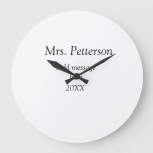 Relógio Grande De volta à apreciação dos professores da escola, a