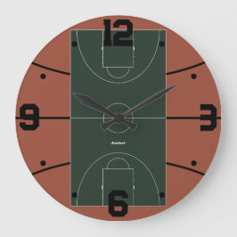 Relógio Grande Decoração de Quadra de Basquete para Fã de Esporte