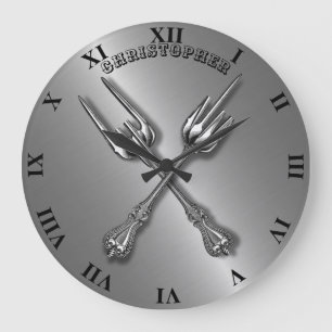 Relógio Grande Dedo médio do metal pesado do hard rock da