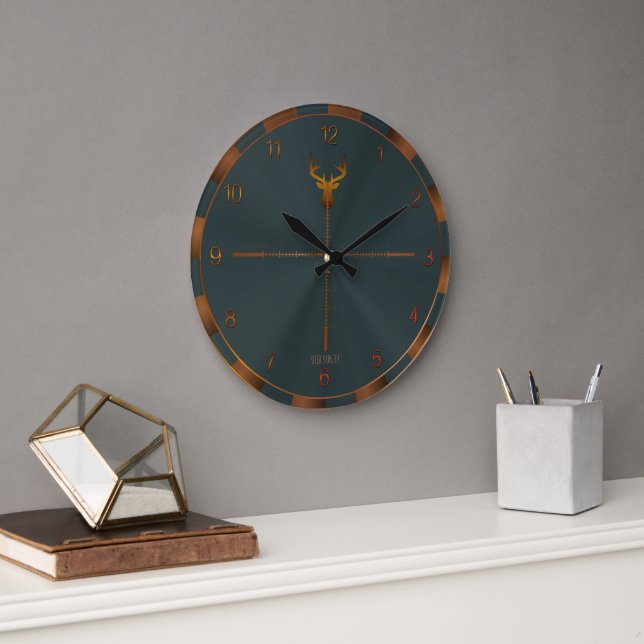 Relógio Grande Deer Hunter Wall Clock (Escritório)