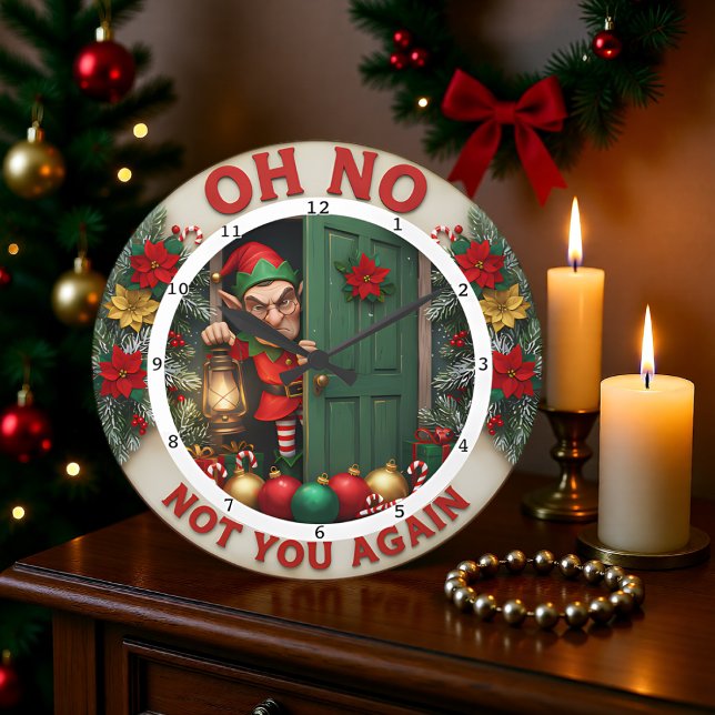 Relógio Grande Deixe Nevar Feliz Natal (Criador carregado)