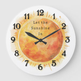 Relógio Grande Deixe o Sol Entrar no Sol