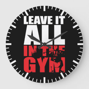 Relógio Grande Deixem Tudo No Gym - Formação De Dia De Perna