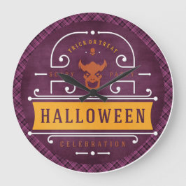 Relógio Grande Demon Scary Halloween