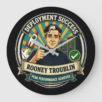 Relógio Grande Deployment Success Rooney Troublin Gift